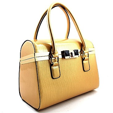 Patent Boutique Boxy Flap-top Satchel PT904-LPU