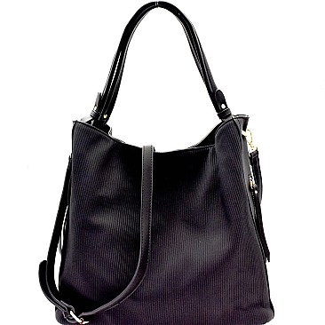 Pinstripe Embossed 2-Way Hobo MH-PW1944