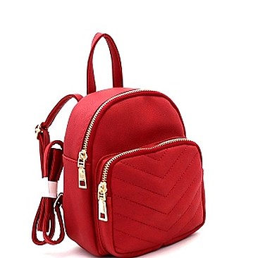 Chic Chevron Quilted Fashion Mini Backpack MH-QV1001M