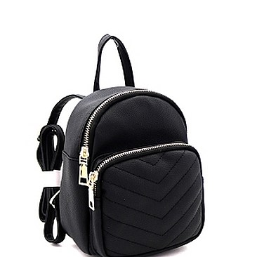 Chic Chevron Quilted Fashion Mini Backpack MH-QV1001M