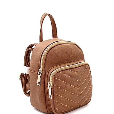 Chic Chevron Quilted Fashion Mini Backpack MH-QV1001M