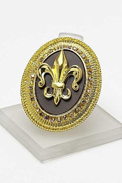 Grand Fleur de Lis Stretch Ring LAR1005