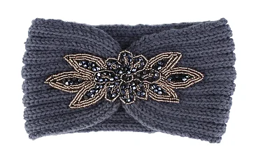 pack of 12 pcs - Stoned Crochet Knit Womens Headband