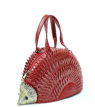 Porcupine in Hand Handbag