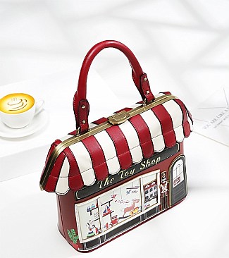 Retro Handmade House Shaped Bag