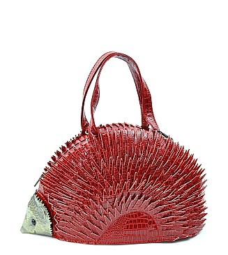 Porcupine in Hand Handbag