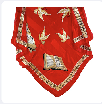 Holy Bible I Love Jesus Christian Logo Print Scarf