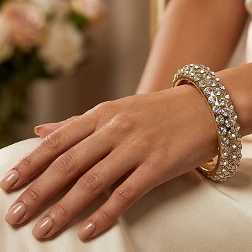 Classic Rhinestone Skinny Bangles