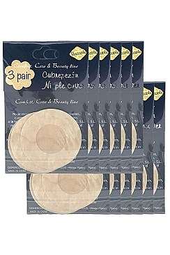 Pack of (12x3Pairs) Round Nipple Cover LA-Z64437