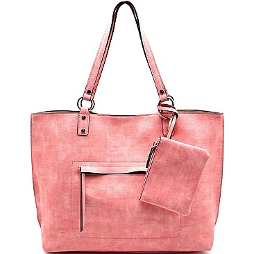 S0493-LP Textured Reversible Shopping Tote