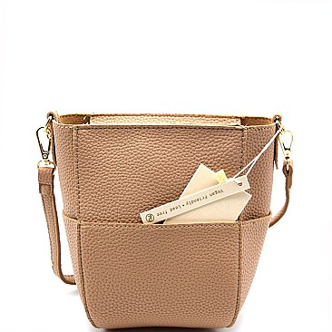 S87166-LP Chain Accent Multi-Pocket Cross Body