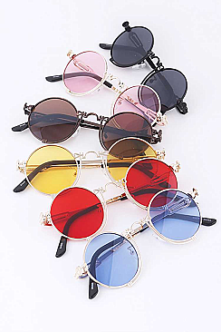 Pack of 12 Mix Tint Round Sunglasses