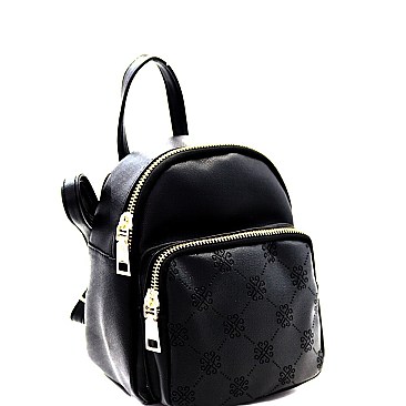 Monogram Printed Pocket Mini Backpack MH-SF1001M-FL
