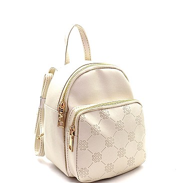 Monogram Printed Pocket Mini Backpack MH-SF1001M-FL