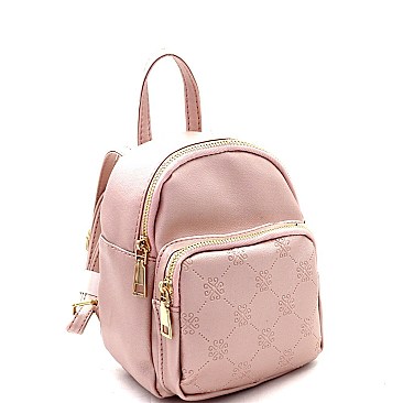 Monogram Printed Pocket Mini Backpack MH-SF1001M-FL