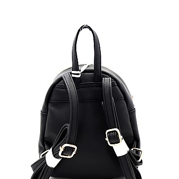 Stylish Stripe-Printed Pocket Mini Backpack MH-SF1001M-ST