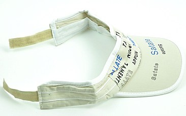 Cotton Letter Clip On Visors