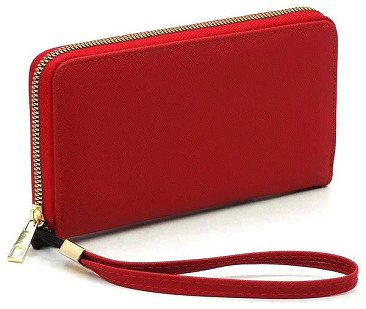 Saffiano Zip Around Wallet