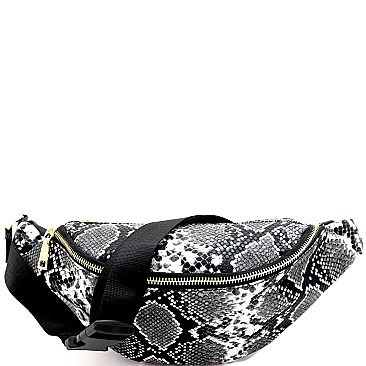 SPORTY SNAKE PRINT BELT BAG
