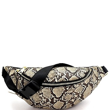 SPORTY SNAKE PRINT BELT BAG