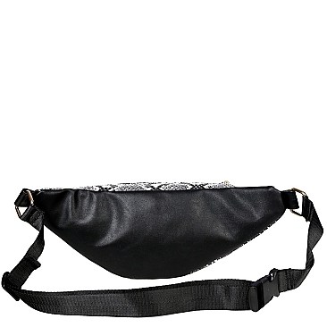 SPORTY SNAKE PRINT BELT BAG