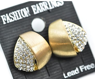 RHINESTONE  stud earring