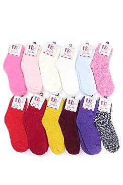 Pack of (12 Pairs) Assorted Winter Socks LA-SO384