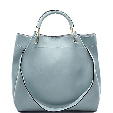 SS1055-LP Metal Handle Satchel Shoulder Bag