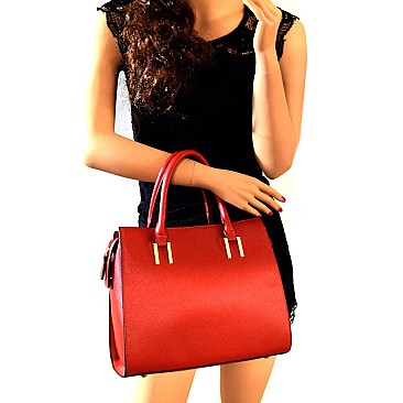 STA780 -LP Accented 3-Piece Structured Satchel SET