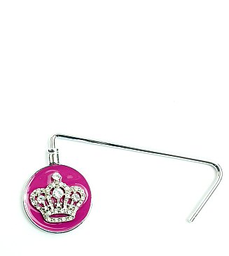 Rhinestone Crown Purse Hanger