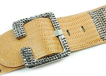 RHINESTONE ELASTIC BELT