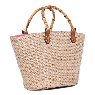 Classy Nicole Lee Embroidered Flowers Straw Tote Bag JPSTR12677