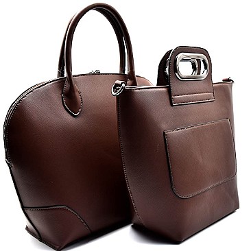 SZ3780-LP Saffiano 2 in 1 Dome Satchel