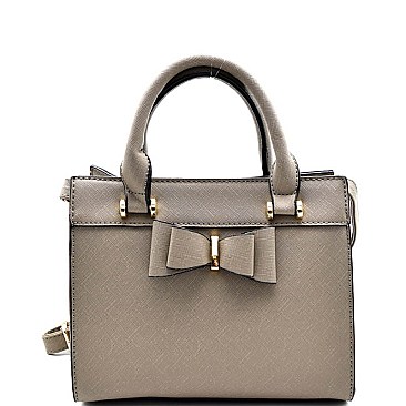 SZ3833-LP Bow Accent  Medium Satchel