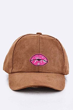 Lips Patch Ultra Suede Cap LA-EMH8595H