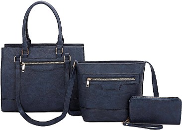 navy set bags