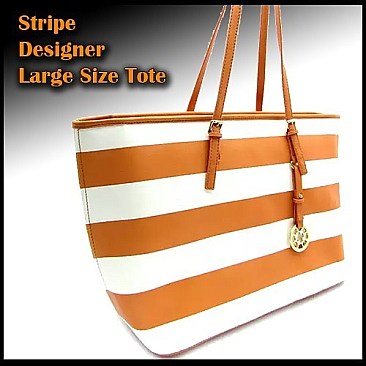 Large Size Stripe Tote - New Season