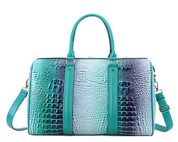 Tie-dyed Crocodile Duffle Bag