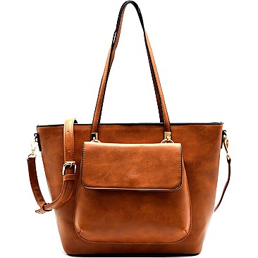 TS1191-LP 2 in 1 Shopper Tote with Detachable Crossbody