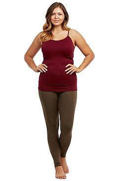 PACK OF 6 PIECES LADIES HIGH WAISTED FLEECE LEGGINGS PLUS SIZE MUTX701XE