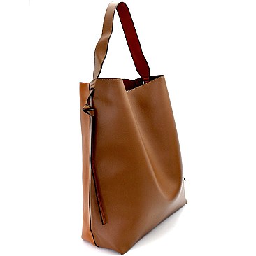 UN0041-LP  String Accent Two-faced Two-tone Oversized Hobo
