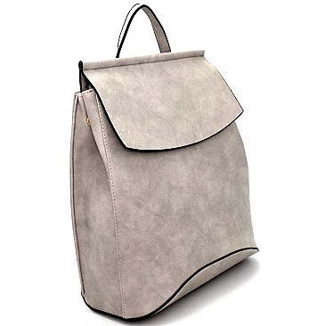 CONVERTIBLE SNAKE PRINT BACKPACK SHOULDER BAG