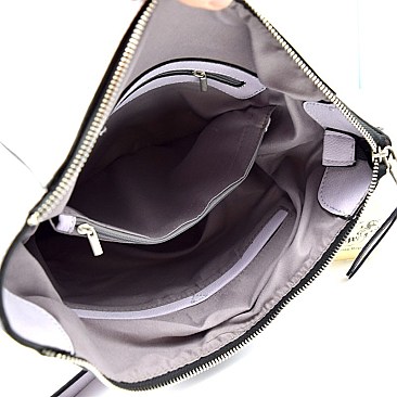 UN0072-LP Bucket Shoulder Bag Crossbody with Pouch