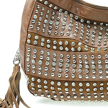 RHINESTONE & STUDDED BAG -FOR FALL