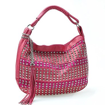 RHINESTONE & STUDDED BAG -FOR FALL