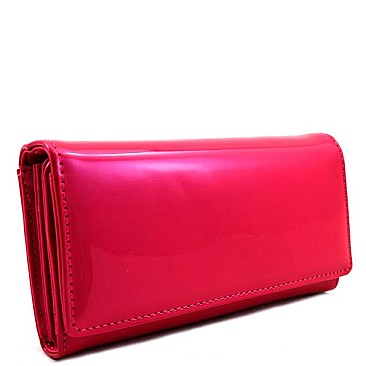 Elegant Style Trifold Shiny Wallet