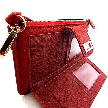 Multi Compartment Wristlet Wallet