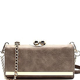 W920-LP Kiss-Lock Compartment Wristlet Wallet Crossbody