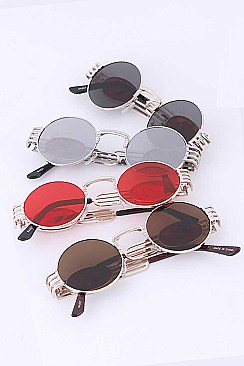 Pack of 12 Unisex Iconic Round Sunglasses Set