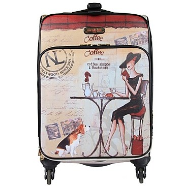 Sassy Nicole Lee Cleo 20" Expandable 4-W Rolling Luggage JPWA0008